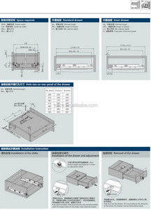 Guide per Cassetti SH-ABC Moderne a Chiusura Morbida, Nascoste, a Estrazione Totale, 35kg, per <span class=keywords><strong>Mobili</strong></span> da Cucina, Bagno e Sala da Pranzo - Product Image 5