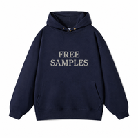 Sweat-shirt à capuche en coton pur épais 500G, style rétro américain, doublé polaire, hiver, homme, manches longues, poche, nouvelle collection