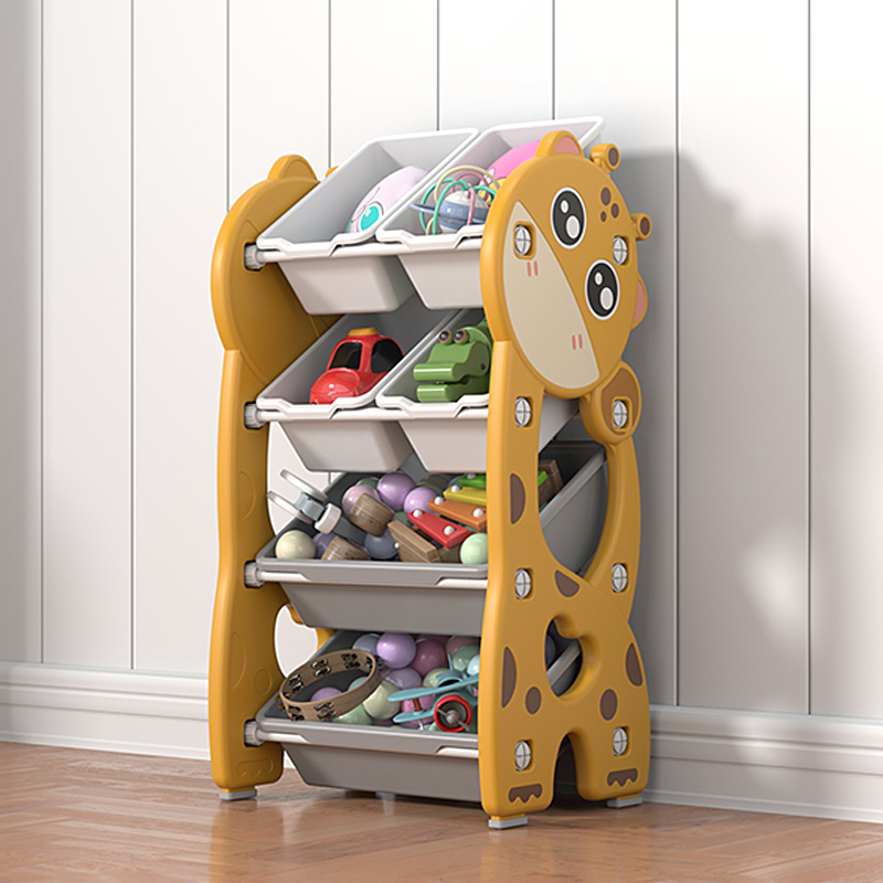 Детская пластиковая книжная полка с хранилищем