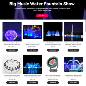 Fontaine sous-marine en acier inoxydable à DEL personnalisée, jardin extérieur d'hôtel avec écran magique de spectacle de musique dansante - Product Image 2