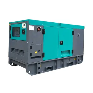 Generator listrik Diesel kanopi 30kva, Generator siaga daya Diesel tunggal 3 fase tanaman 4 silinder Generator Diesel