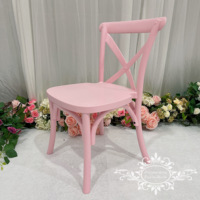 Chaise x en plastique pour enfants, design moderne, de couleur rose, pour fête d'anniversaire, bébés