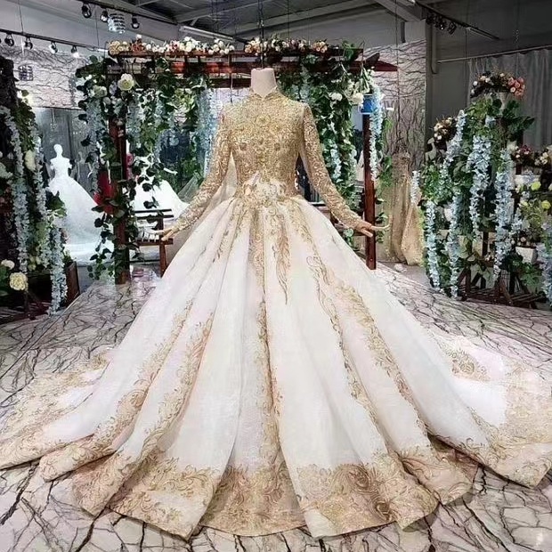 slim fit dress slacks Ivory A line Wedding Dress, Lace Quinceanera Prom Dresses with Gold  Appliques, M307 – Simidress