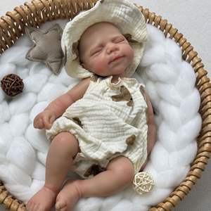 Muñecas Bebé Reborn <span class=keywords><strong>de</strong></span> <span class=keywords><strong>Silicona</strong></span> Completa 100% <span class=keywords><strong>de</strong></span> 30cm, Estilo Novedoso y Adorable, Juguetes Realistas para Niñas - Product Image 4