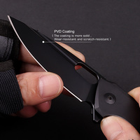 Couteau de poche EDC pliable tactique de survie pour le camping et la randonnée en plein air, lame en acier M390 OEM, manche en alliage de titane, avec clip