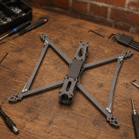 Kit de châssis de drone FPV en fibre de carbone 3K de type H, empattement de 367 mm, léger, avec accessoires de quincaillerie complets