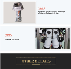 Machine à crème glacée molle à saveurs uniques certifiée CE ETL pour dessus de table - Product Image 4