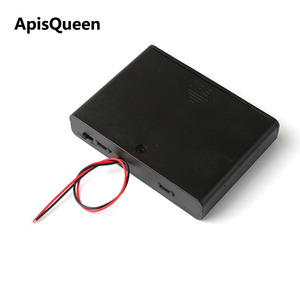 ApisQueen Battery Box 4 Cell AA With Cover And Switch For Student Diy Projects - Product Image 1