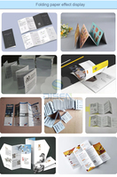 Plieuse de papier électrique à quatre volets YT384TK YT464TK, alimentation par aspiration, format A4 A3 A2, pliage de dépliants, manuel d'instructions