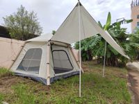 Tente de camping automatique quatre saisons 260*260*190cm en tissu Oxford monocouche, imperméable, pour pique-nique et voyage en voiture, multi-personnes