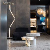 BESTING Modern Luxury Minimalist Design Anpassbares schwarzes Leder/Stoffs ofa Gepolstertes Klapp sofa
