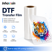 Film de transfert thermique DTF INHAOSIN pour Epson I3200, vêtements et accessoires personnalisés, transfert de couleurs vives, fournisseur en gros