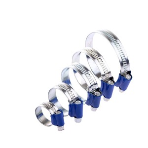 Colliers de serrage pour tuyaux Tianjin Baocheng Blue Ribbon, en fer galvanisé, 26-38 mm, pour la réparation de conduites d'eau - Product Image 1