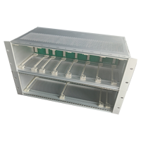 RDEKONO Rittal Schroff 6U Chassis Subrack 19 pouces, boîtier en aluminium avec plaque de couvercle et rail de guidage, fabricant de guides de carte