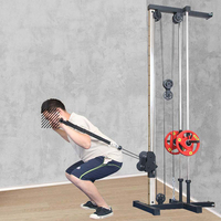 Dinuo Home Utilisation de la force de la machine à câble murale Lat Pull Down Trainer Système de double poulie Station de câble chargée par plaque