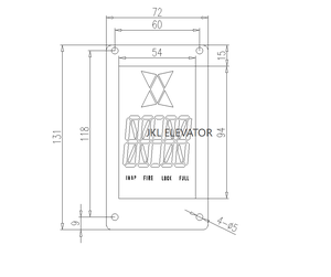 Panel de <span class=keywords><strong>Botones</strong></span> de <span class=keywords><strong>Ascensor</strong></span> Moderno, Panel LOP/COP/HOP, Pantalla LED, Apto para Comunicación Paralela - Product Image 3