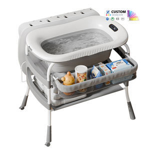 Nouvelle <span class=keywords><strong>table</strong></span> à <span class=keywords><strong>langer</strong></span> et baignoire <span class=keywords><strong>pliable</strong></span> 2-en-1 en plastique pour bébé, idéale pour le bain et les soins du nouveau-né - Product Image 3