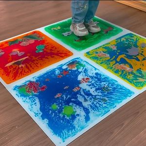 Step On Fun Sensory Mats Autisme Bonne Qualité Non Toxique Liquide Carrelage Sensoriel Pour Enfant - Product Image 5