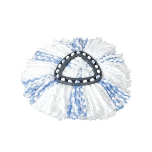 Tête de vadrouille <span class=keywords><strong>triangulaire</strong></span> en fibre ultrafine de grande taille Outil de nettoyage manuel Pièce de rechange O-Cedar EasyWring Rinse Clean Ménage - Product Image 3