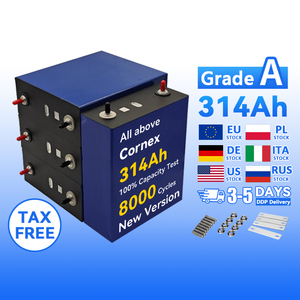 เซลล์แบตเตอรี่ทรงปริซึมประสิทธิภาพสูง Cornex 3.2V 314Ah เกรด 10000 รอบการใช้งาน ช่วงการใช้งาน 280Ah-340Ah ลิเธียมไอออนประสิทธิภาพสูง - Product Image 1