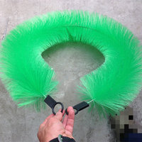 Filtres à brosse pour bassin d'aquaculture industrielle avec poignée en acier inoxydable, brosse de filtration personnalisable OEM