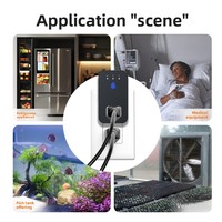 Alarme de panne de courant WiFi intelligente avec notification via application, alarme sonore puissante de 120 dB, voyants LED et détection de tension pour une sécurité accrue