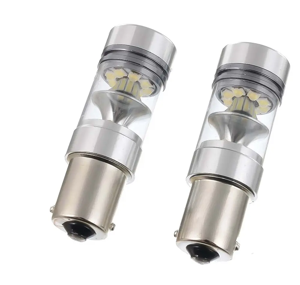 Auto Lighting System T20 T25 1156 1157 Crees 100w Reverse Led Car Light Bulbs For Auto Car Turn Signal Lamp White Color