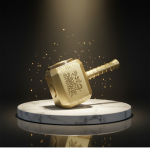 Die Avengers <span class=keywords><strong>Quake</strong></span> <span class=keywords><strong>3D</strong></span> Edelstahl Kaffeetassen Statur Odin Harz Bierkrüge Viking Hammer fall Thors Hammer Resin Bierkrug - Product Image 4