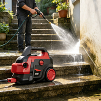 Nettoyeur haute pression portable puissant à moteur à induction 120 bars pour le nettoyage extérieur et des voitures