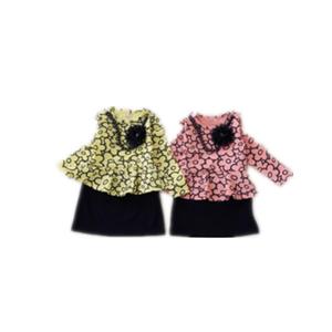 Vestido Informal de Manga Larga con Flores para Niñas Pequeñas, Ropa Infantil al por Mayor en Línea, de Fábrica China - Product Image 1