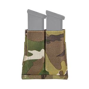 Tactische Uitrusting Dubbele Magazijnen Elastische Stijl Dubbele 9Mm Mag Houder Pouch Voor Plaatdrager Tactisch Vest - Product Image 2