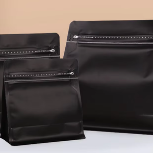 Sacs d'emballage en aluminium à fond plat carré, sachets pour grains de café, sacs à café avec valve, sacs à café à huit côtés avec valves - Product Image 1