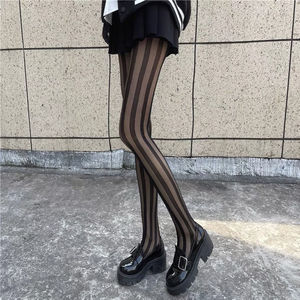 Mallas sexys <span class=keywords><strong>de</strong></span> jacquard para correr, barra vertical negra ultrafina, <span class=keywords><strong>de</strong></span> verano - Product Image 5