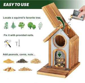Mangeoire à écureuils en bois JUNJI - Product Image 5