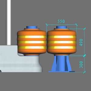 Barrière de circulation à rouleaux de haute technologie, prix usine Qingdao, nouveau design, matériau EVA, forme cylindrique orange - Product Image 2