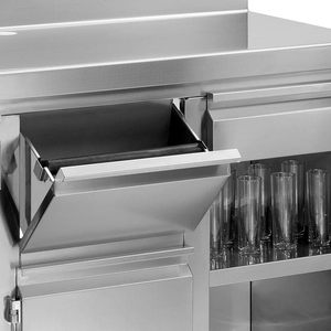 Heavy Duty Stainless Steel Coffee Table with Storage for Hotel, Restaurant & Cafe - Product Image 3