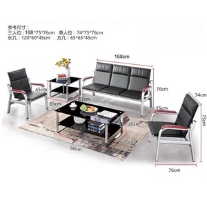 Elegante Conjunto de Sofá Seccional de 5 Plazas con Estructura Metálica para Oficina, Hogar, Hotel y Apartamento, Diseño Moderno y Duradero - Product Image 3