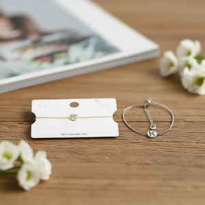 Bracciale in Acciaio Inossidabile Acero con Ciondolo Lettera K Monofacciale da 1 cm, Gioielli Moda Donna - Product Image 3