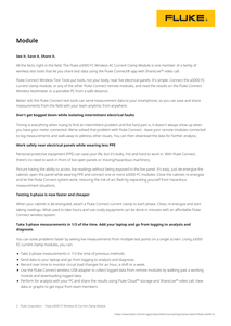 Módulo de Pinza Amperimétrica Inalámbrica A3000 True-RMS para Corriente Alterna con Registro de Datos, Pantalla LCD Retroiluminada, Medición de Corriente de Arranque de 0.5-400 A, 600 V, Alcance de 20 m - Product Image 3