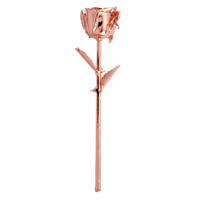 Rose dorée préservée faite à la main en gros, fleur plaquée or véritable naturel, feuille d'or 24 carats, cadeaux de rose préservée avec tige