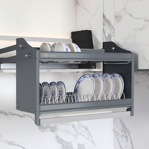 Indoor Household Smart Multifunction Kitchen Holders 2 Tiers <b>Dish</b> <b>Rack</b> Storage Organizer TST 2 Tiers <b>Dish</b> <b>Rack</b> Storage Organizer - Product Image 4
