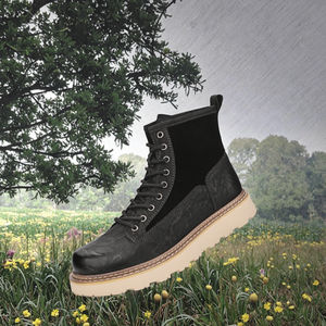 Botas de Hombre en Stock, Hechas a Mano, con Cordones, de Cuero Genuino, Altura al Tobillo, Plantilla de Goma, para Invierno, Otoño y Verano - Product Image 2