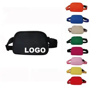 Customized Logo Casual Hiking Waist Pack Large Crossbody Zipper Chest Bag Sports Traveling Workout Fashionable Fanny Pack Belt