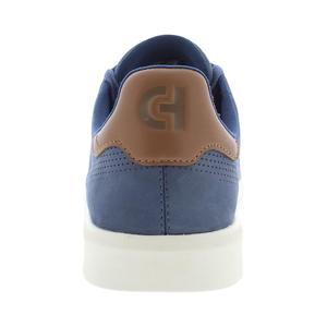 Scarpe da Uomo Cole Haan Grand Crosscourt Daily Blu Cina in Nabuk con Suola Avorio - Product Image 3