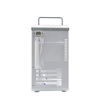 Boîtier d'ordinateur en aluminium pour jeux Micro ATX Mini ITX MATX avec panneau latéral en verre, élégant et compact, portable