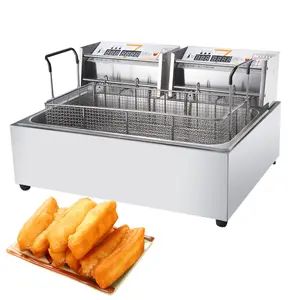 Hot Sale Single-tank Electric Deep Fryer Machine French Fries Chicken Fryer Stainless Steel Catering Equipment