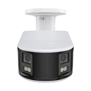 美国库存网络摄像机 8MP 双镜头全景 180 度图像智能人/车检测报警内置警报器 2 种方式 - Product Image 1