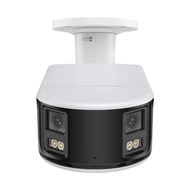 US Stock IP Camera 8MP Dual Lens Panoramic 180 Degree Image Smart Human/Vehicle Detection Alarm Built-in Siren 2 Ways