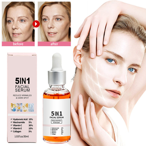 Siero Viso 5 in 1 all'Ingrosso 30ml per Cura della Pelle Anti-Età Riduzione Rughe e Macchie Scure - Product Image 5