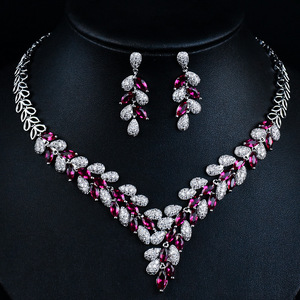 Ensemble de <span class=keywords><strong>bijoux</strong></span> de mariée original de luxe de haute qualité pour dames pour cadeau de fiançailles anniversaire-ensemble de présentation de <span class=keywords><strong>bijoux</strong></span> de qualité supérieure - Product Image 1